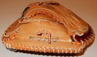 Old Vintage Ted Williams Model Baseball Catchers Mitt Glove 1633 Sears 4