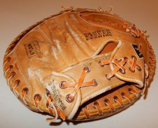 Old Vintage Ted Williams Model Baseball Catchers Mitt Glove 1633 Sears 6