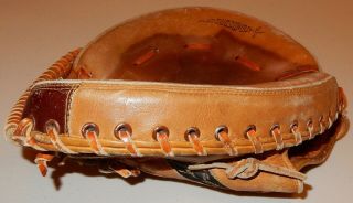 Old Vintage Ted Williams Model Baseball Catchers Mitt Glove 1633 Sears 8