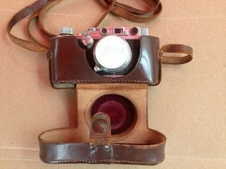 Leica D.  R.  P.  Ernst Leitz Wetzlar No.  183061 camera w/ f=5cm 1:2 No.  268628 lens 9