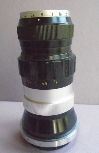 Nikkor - T 1:4 F=10.  5cm Nippon Kogaku Lens -