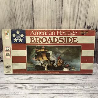 Vintage 1962 American Heritage Broadside Naval Battle Board Game Milton Bradley