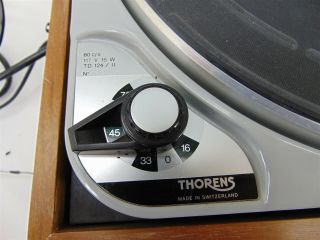 Thorens TD 124 / II RECORD PLAYER TURNTABLE - Non - - Repair Ser 59548 2
