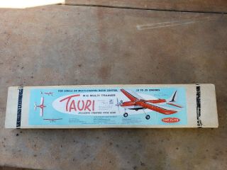 Vintage Rc Balsa Plane Kit Top Flite Tauri Kit Rare Model Been Started