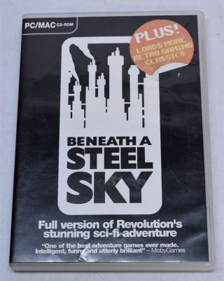 Beneath A Steel Sky Live Publishing Retro Gamer 2004 Pc Mac Cd Rom Vintage