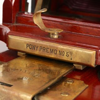 :Rochester Optical Pony Premo No.  5 5x7 Camera w/ Film Holder 6