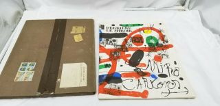 Joan Miro,  Derriere Le Miroir.  Signed Gallerie Maeght