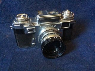 Contax Iiia Rangefinder Camera W/carl Zeiss Sonnar 1:2 F=50mm Lens