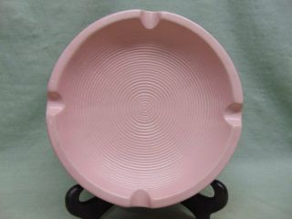Vintage Shawnee Pottery 214 Art Deco Pink Bullseye Ashtray