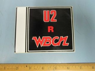 Wbcn Boston Vintage U2 R Wbcn Promotional Sticker Old Stock Flawless