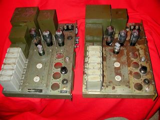 US Signal Corps Western Electric UTC 6L6 Tube 115 - 230V Power Amplifiers [Pair] 2