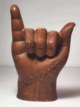 Vintage Hang Loose Hand Figurine Made In Hawaii