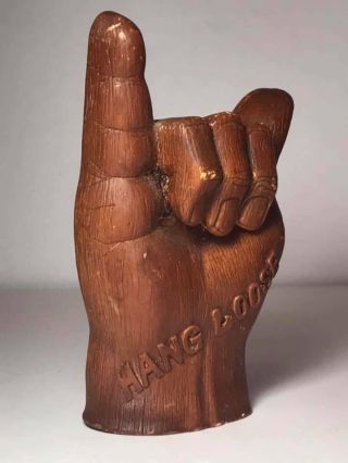 Vintage Hang Loose Hand Figurine Made in Hawaii 2