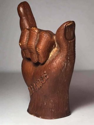 Vintage Hang Loose Hand Figurine Made in Hawaii 4