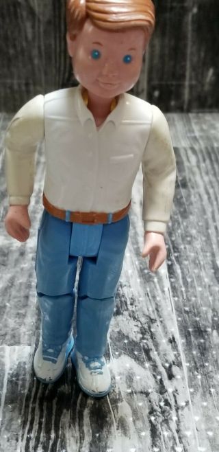 Vintage Fisher Price Loving Family White Dad Father Dollhouse Figure People