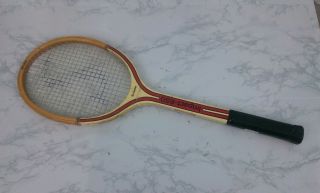 Vintage Tom Gorman Spalding Impact - 650 Wooden Tennis Racquet Racket