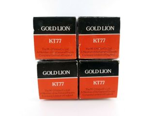 4 X Kt77 Gold Lion 1970´s.  00getter,  Nos/nib,  Matched Quad C18 Enair