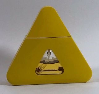 Vtg Liz Claiborne Yellow Triangle Perfume Eau De Toilette Spray 2 Oz 70 Full