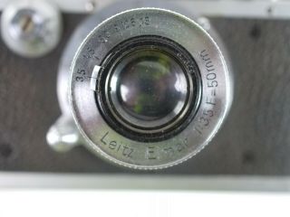 Leica IIIa camera w/Leitz ELMAR 50mm f3.  5 lens & instructions SN 216154 - RL 7