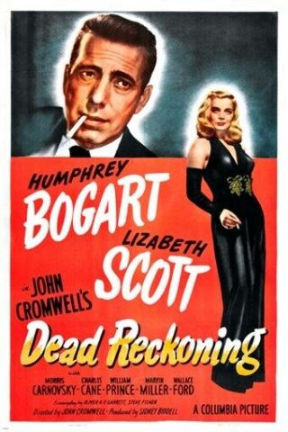 Humphrey Bogart Lizabeth Scott In Dead Reckoning Vintage Movie Poster 24x36