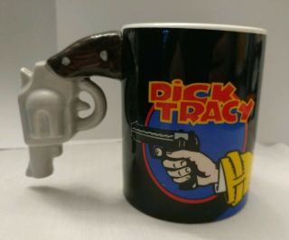 Applause Disney Dick Tracy Pistol Handle Coffee Mug Vintage
