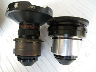 2 Lomo Okc Cine Lens 6mm And 10mm Wide Angles Kinor 16mm Movie Camera Noreserv