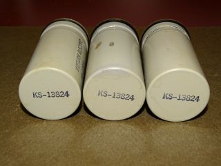 3 Western Electric KS 13824 Filter Capacitors,  100 MFD,  25 VDC,  Good 6