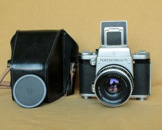 Pentacon Six Tl Medium Format German Camera Zeiss Biometar 80/2.  8 Cla