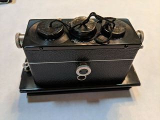 Rollei FRANKE & HEIDECKE stereo 3D camera Heidoscop 1:4.  5/5,  5cm Tessar Lens 10