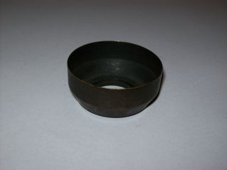 Vintage 29.  5mm Black Screw In Black Paint Brass Metal Lens Hood -