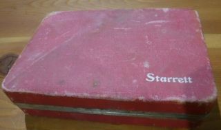 Vintage Starrett No.  196 Dial Test Indicator Set with Case.  001 Jeweled All Parts 2