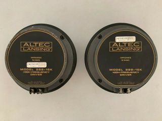 Altec Lansing 288 - 16k / 16 Ohm / Pair / High Frequency Drivers / Consecutive Sn