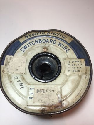 Full Roll Western Electric Switchboard Wire,  22 Ga.  ?,  Silk Covered 2