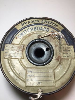 Full Roll Western Electric Switchboard Wire,  22 Ga.  ?,  Silk Covered 8