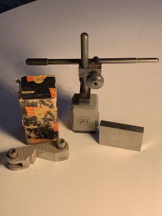 Vintage Brown Sharpe 599 - 7763 Miti - Mite Permanent Magnet Base Indicator Stand