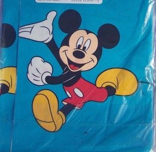 Vintage Disney Table Cover Mickey Mouse Hallmark Wow Mickey 54x89 Party 5 Avail