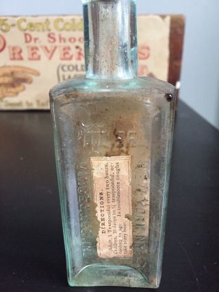 Vintage Dr.  Lee’s Cough Syrup Bottle Medicine Vincennes Indiana York Quack 3