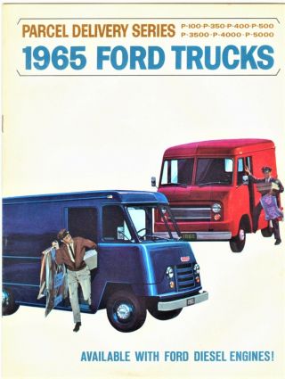1965 Ford Parcel Delivery Series Vintage Truck Dealer Sales Brochure