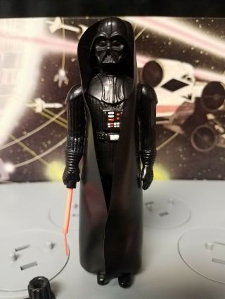 Vintage 1977 Star Wars Darth Vader Complete With Lettered Saber " • I "