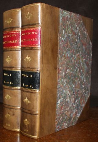 1810 A Dictionary of the English Language Samuel JOHNSON 2 Volumes 10th Edition 2