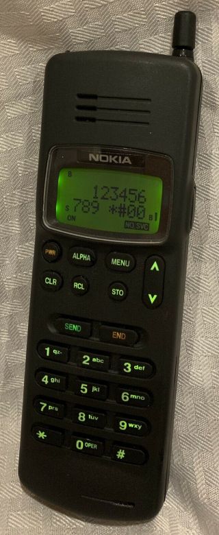 Rare Vintage Nokia 211 Cell Phone Car Adapter Case 1992 - 2