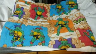 1988 Teenage Mutant Ninja Turtles Twin Comforter Blanket Vintage (020) 3