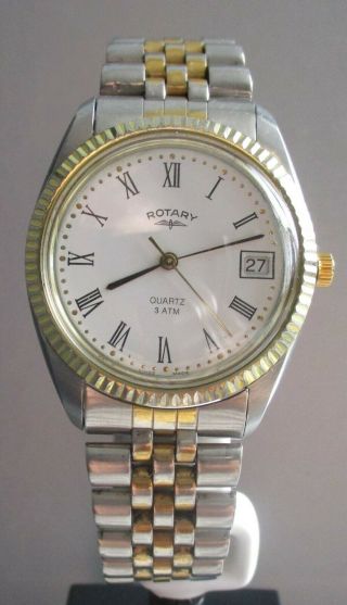Rotary Mens Vintage Swiss Made Quartz Watch.