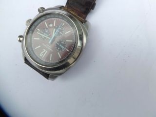 A Vintage Gents Stainless Steel Cased Chrono Style " Simon Carter " Watch