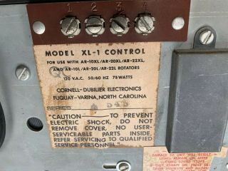 Vintage Television CDE Antenna Rotor Box Model XL 1 Control 8