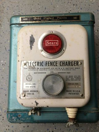 Vintage Sears Roebuck Electric Fence Charger Model No 436.  77670