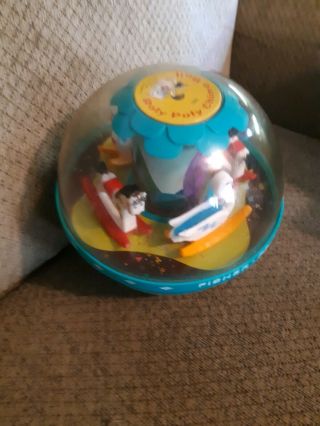 Vintage 1966 Fisher Price Toys Roly Poly Chime Ball Rocking Horse Swans 165