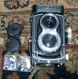 Vintage Rolliflex F&h Tessar 75mm Carl Zeiss Lens,  Film Tlr