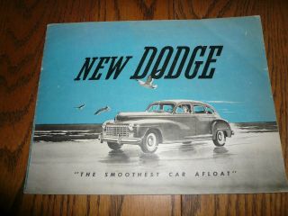 1946 Chrysler Dodge Deluxe Custom All Fluid Drive Sales Booklet - Vintage