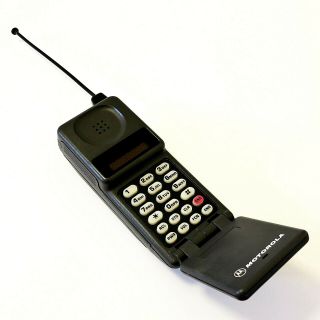 Motorola 76441wnrsb Vintage Airtouch Cellular Flip Phone Digital Telephone W/bat